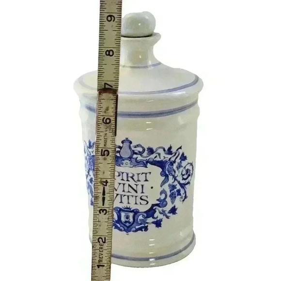 VTG Paul Masson Brandy Decanter Spirit Vini Vitis White Blue Jose Moya Series 75 - Picture 11 of 12